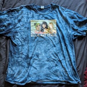 Blue Tie-Dye Graphic T-Shirt